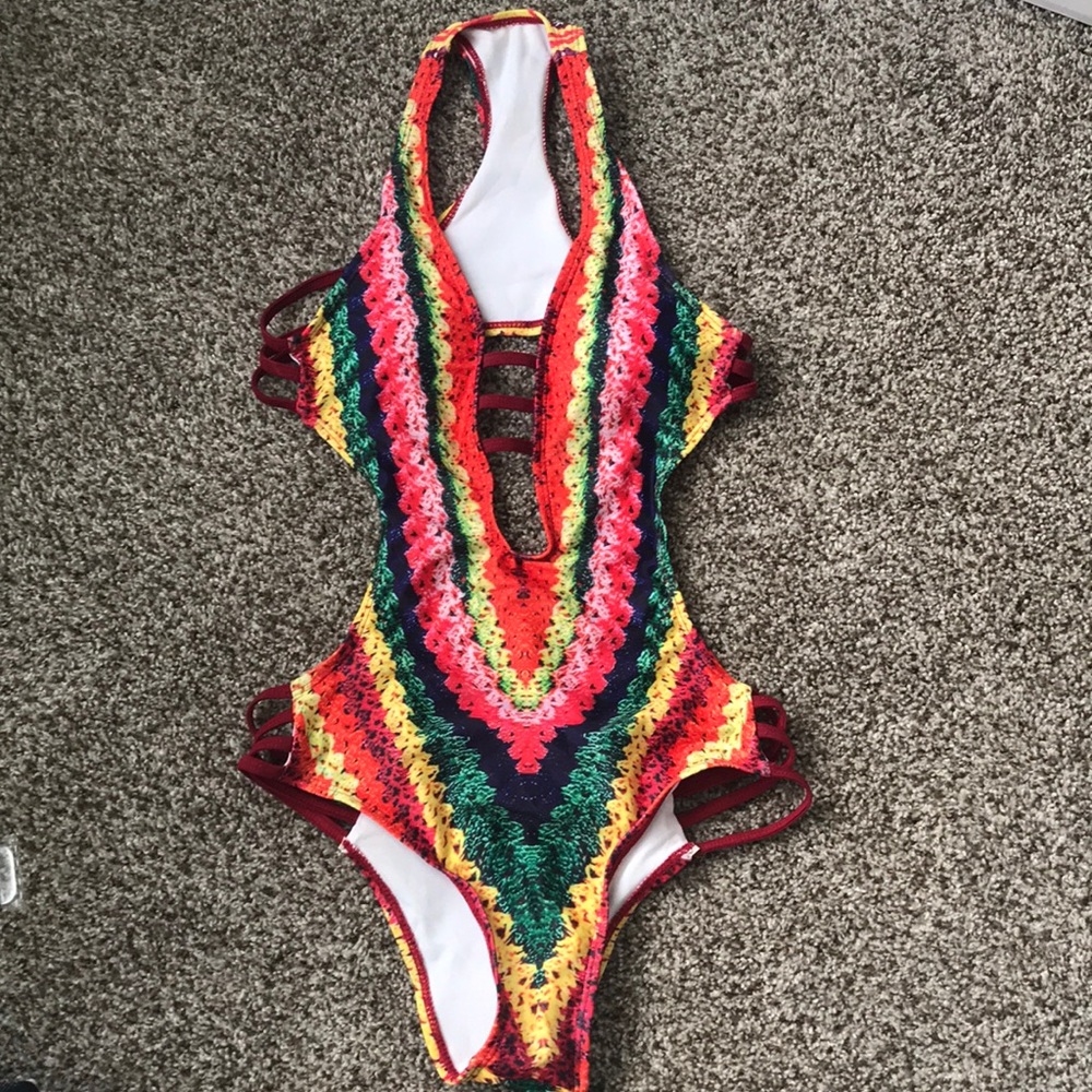 One piece bathing suit